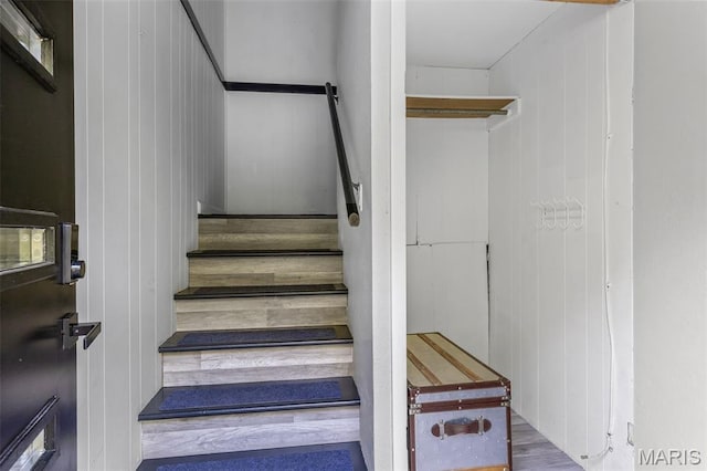 112 Dale Dr, Hillsboro, MO 63050 - stairs with wood finished floors