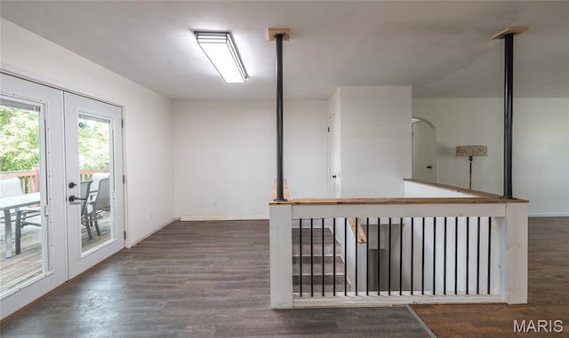 920 E 7th St, Rolla, MO 65401 - unfurnished room with wood finished floors and french doors