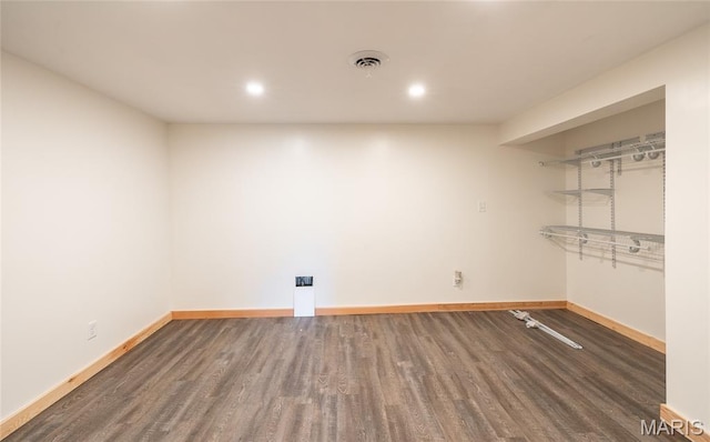 920 E 7th St, Rolla, MO 65401 - spare room with wood finished floors and recessed lighting