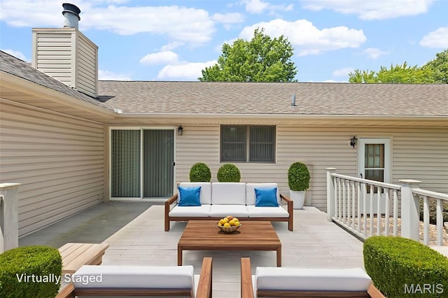607 Sparrow Ct, Troy, IL 62294 - deck with outdoor lounge area