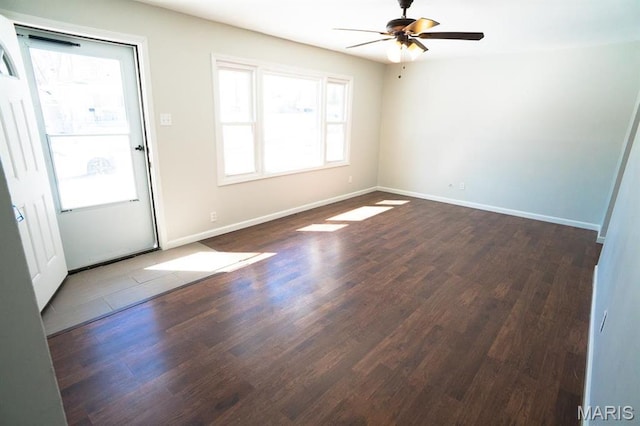 11005 Florence Ave, Saint Ann, MO 63074 - unfurnished room with ceiling fan and wood finished floors