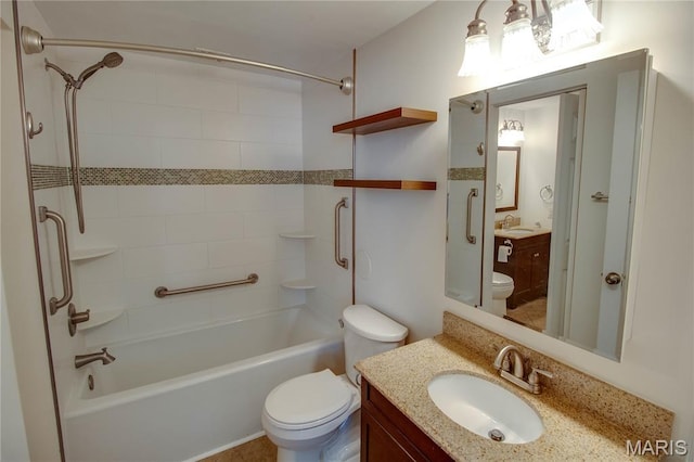 417 Prospect St Unit A, Alton, IL 62002 - full bathroom featuring washtub / shower combination and vanity