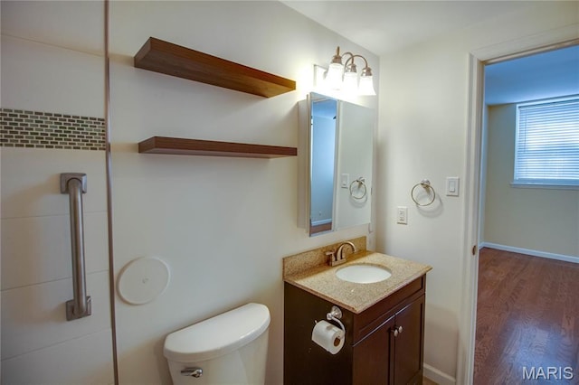 417 Prospect St Unit A, Alton, IL 62002 - bathroom with vanity and wood finished floors