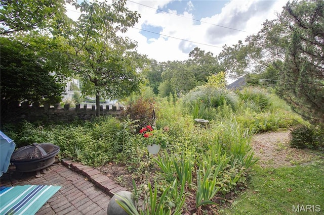 417 Prospect St Unit A, Alton, IL 62002 - view of yard with a fire pit