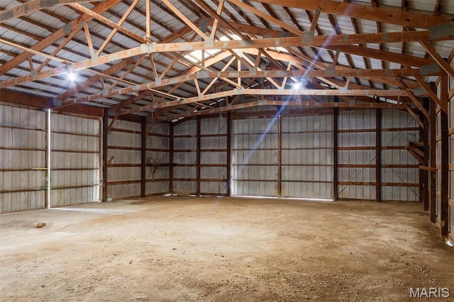 18347 Windy Hill Rd, Staunton, IL 62088 - garage featuring metal wall