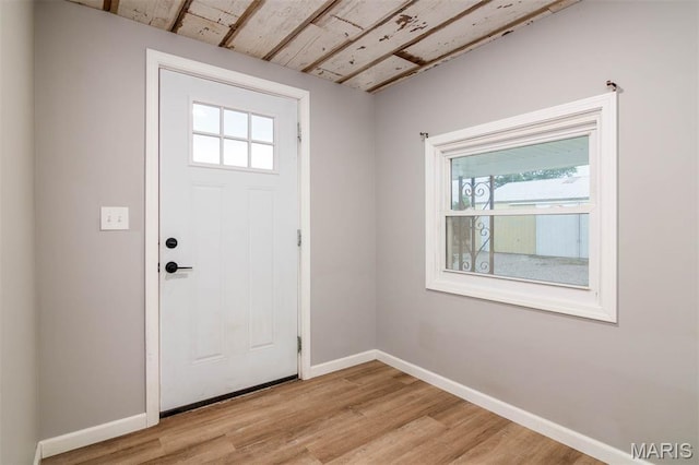 18347 Windy Hill Rd, Staunton, IL 62088 - foyer entrance featuring plenty of natural light and light wood-style flooring