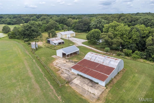 18347 Windy Hill Rd, Staunton, IL 62088 - aerial view of property and surrounding area featuring a heavily wooded area