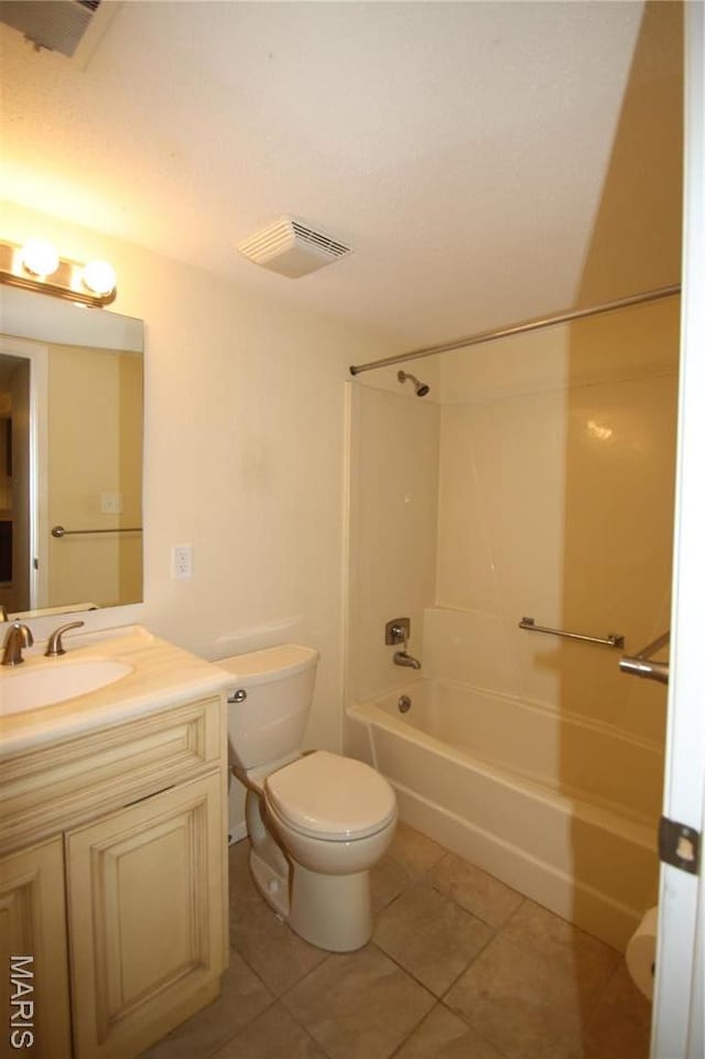 1400 Heritage Lndg Unit 106, Saint Charles, MO 63303 - bathroom featuring tile patterned floors, vanity, and bathtub / shower combination