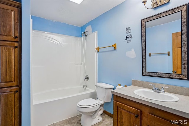 1518 Old Ripley Rd, Sorento, IL 62086 - full bath featuring shower / tub combination, vanity, and tile patterned floors
