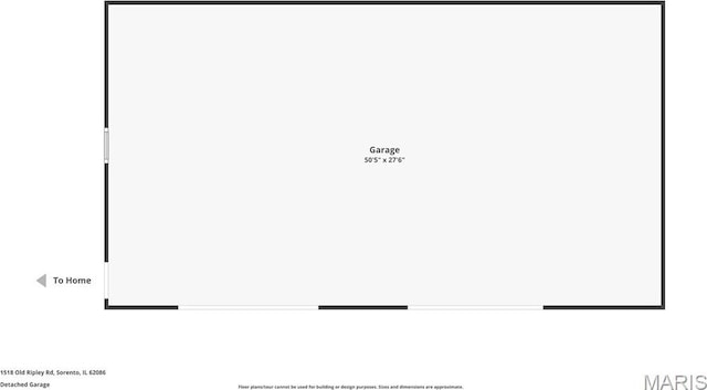 1518 Old Ripley Rd, Sorento, IL 62086 - view of property floor plan