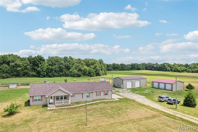 1518 Old Ripley Rd, Sorento, IL 62086 - aerial view of property and surrounding area