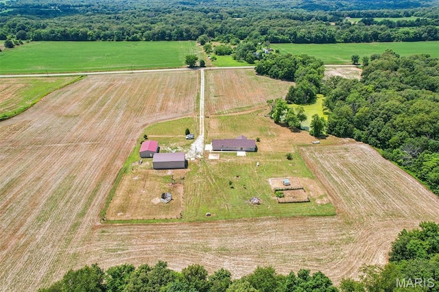 1518 Old Ripley Rd, Sorento, IL 62086 - overview of rural landscape featuring extensive farmland