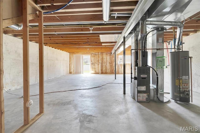 32 Brushy Brook Ct, Ofallon, MO 63366 - basement with water heater and heating unit