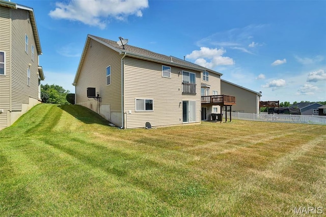 32 Brushy Brook Ct, Ofallon, MO 63366 - back of house featuring a wooden deck