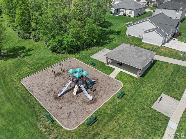 32 Brushy Brook Ct, Ofallon, MO 63366 - aerial perspective of suburban area