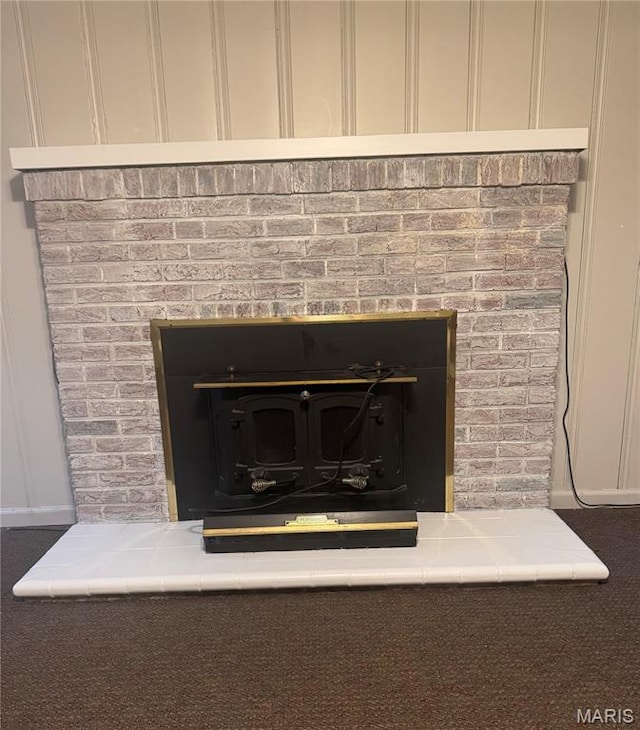 2544 State St, Granite City, IL 62040 - detailed view of a decorative wall and a fireplace