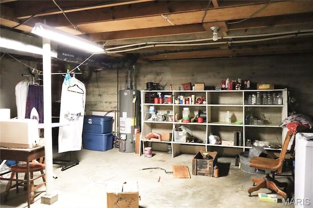 337 S Elm St, Dexter, MO 63841 - unfinished basement with gas water heater