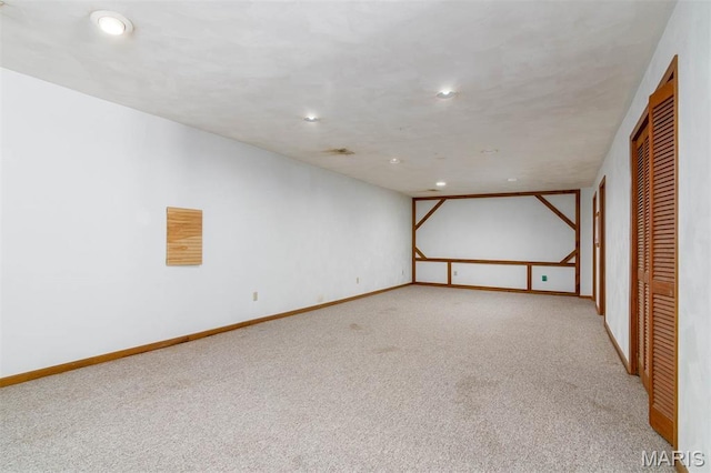 2364 Marine Rd, Highland, IL 62249 - finished below grade area with carpet floors and recessed lighting