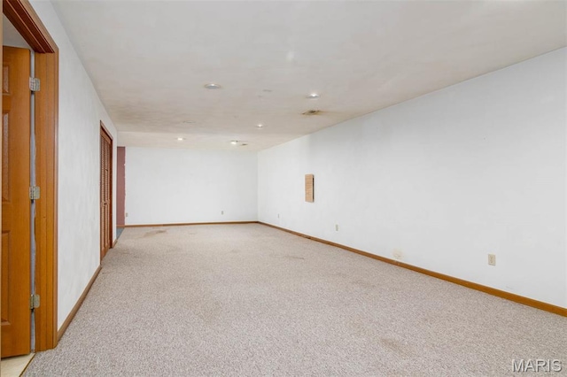 2364 Marine Rd, Highland, IL 62249 - unfurnished room with light carpet and recessed lighting
