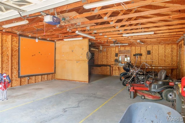 2364 Marine Rd, Highland, IL 62249 - garage featuring a garage door opener