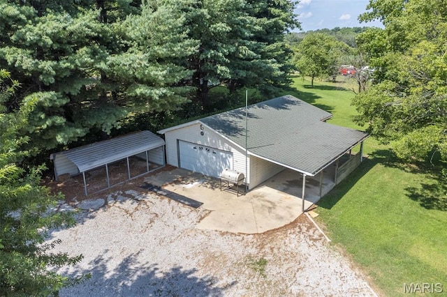 2364 Marine Rd, Highland, IL 62249 - drone / aerial view