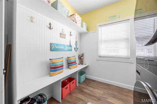 7742 Ardmore Dr, Ofallon, MO 63368 - mudroom featuring wood finished floors and baseboards