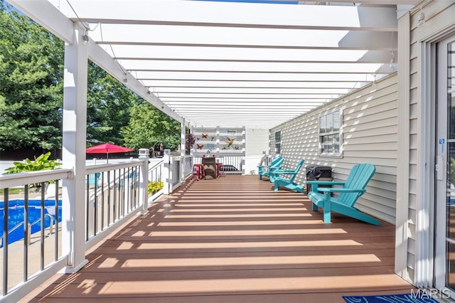 7742 Ardmore Dr, Ofallon, MO 63368 - deck with a pergola and an outdoor pool