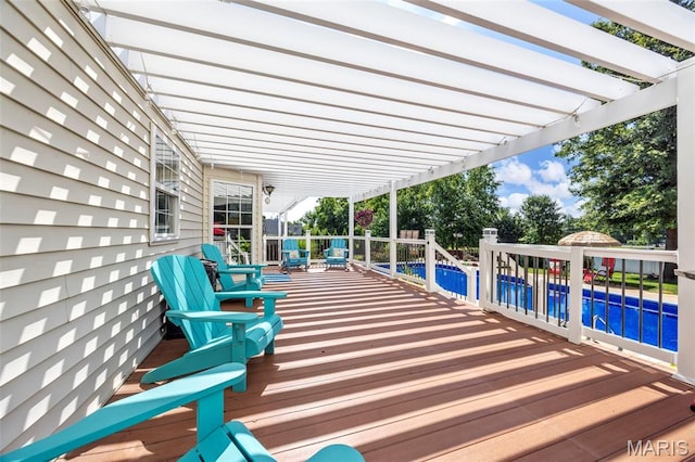 7742 Ardmore Dr, Ofallon, MO 63368 - wooden deck featuring a pergola