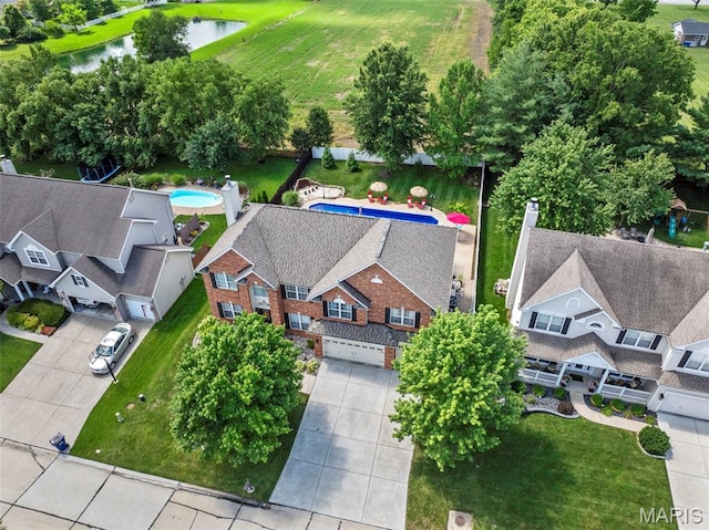 7742 Ardmore Dr, Ofallon, MO 63368 - drone / aerial view of a nearby body of water
