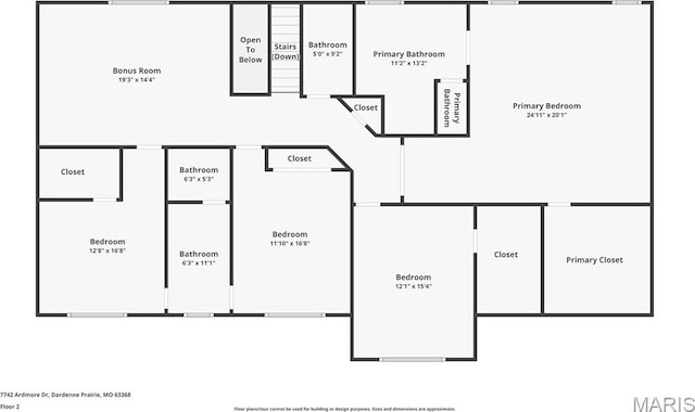 7742 Ardmore Dr, Ofallon, MO 63368 - view of property floor plan