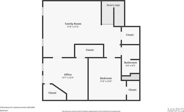 7742 Ardmore Dr, Ofallon, MO 63368 - view of room layout