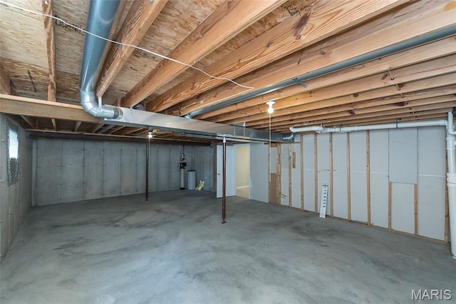 563 Great Plains Dr, House Springs, MO 63051 - unfinished basement with a water softener