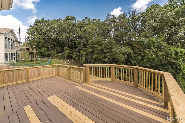 563 Great Plains Dr, House Springs, MO 63051 - view of wooden deck
