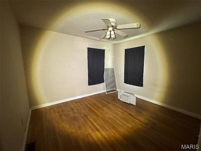 6 Maple Dr, Caseyville, IL 62232 - spare room featuring wood finished floors and a ceiling fan