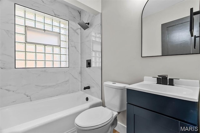 6736 Julian Ave, University City, MO 63130 - full bath with vanity and washtub / shower combination