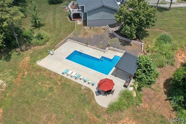 10317 Mallard Rd, Potosi, MO 63664 - aerial view of property and surrounding area featuring a pool