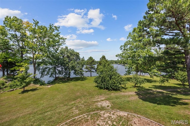 10317 Mallard Rd, Potosi, MO 63664 - view of grassy yard with a water view