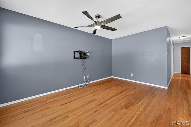 10564 Mert Ave, Saint Ann, MO 63074 - empty room featuring ceiling fan and light wood-type flooring