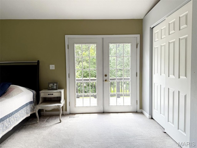 885 Oak Pass Ln, Sullivan, MO 63080 - carpeted bedroom featuring access to exterior and french doors