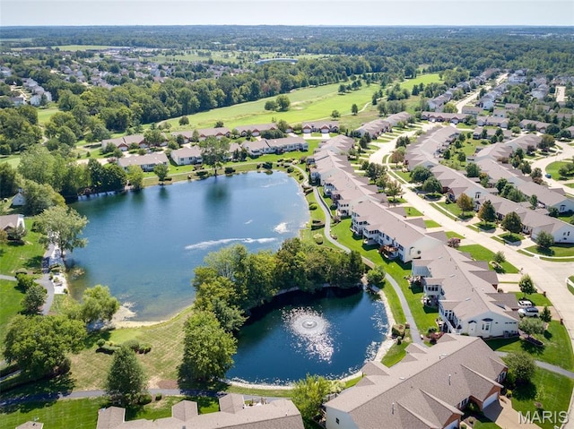 2849 Dardenne Links Dr, Dardenne Prairie, MO 63368 - aerial view of residential area featuring a large body of water