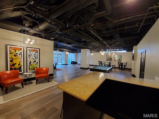 210 N 17th St Unit 302, Saint Louis, MO 63103 - recreation room featuring wood finished floors
