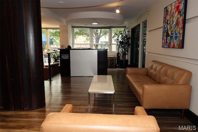 210 N 17th St Unit 302, Saint Louis, MO 63103 - living area with wood finished floors