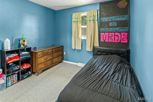 1716 Fountainbleu Dr, Worden, IL 62097 - bedroom featuring carpet flooring and a textured ceiling