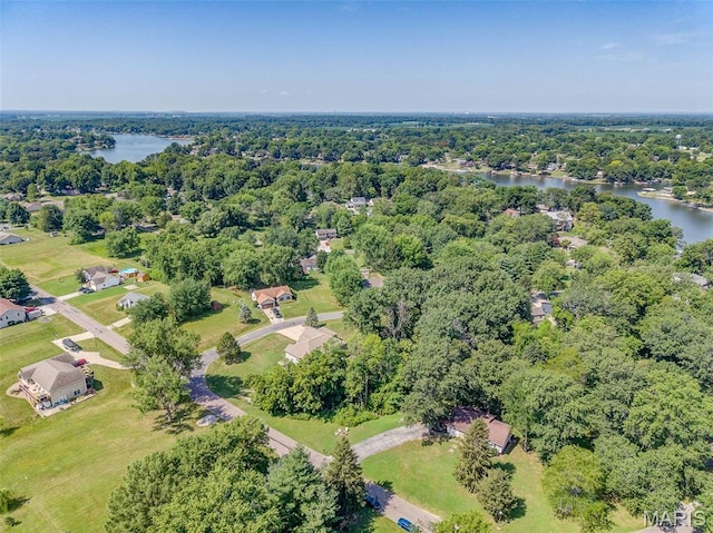 1716 Fountainbleu Dr, Worden, IL 62097 - aerial overview of property's location with a nearby body of water