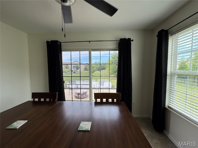 5037 Bristol Hill Dr, Ofallon, IL 62269 - dining room with ceiling fan