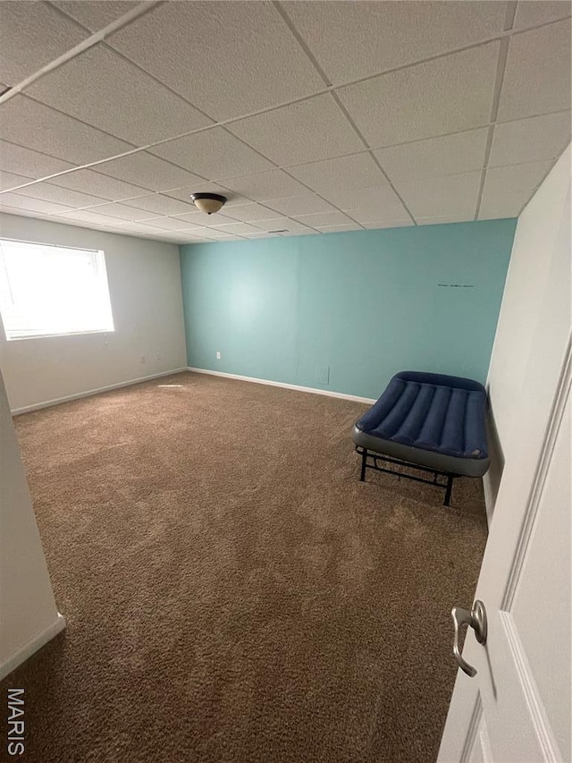 5037 Bristol Hill Dr, Ofallon, IL 62269 - unfurnished room with carpet flooring and a drop ceiling