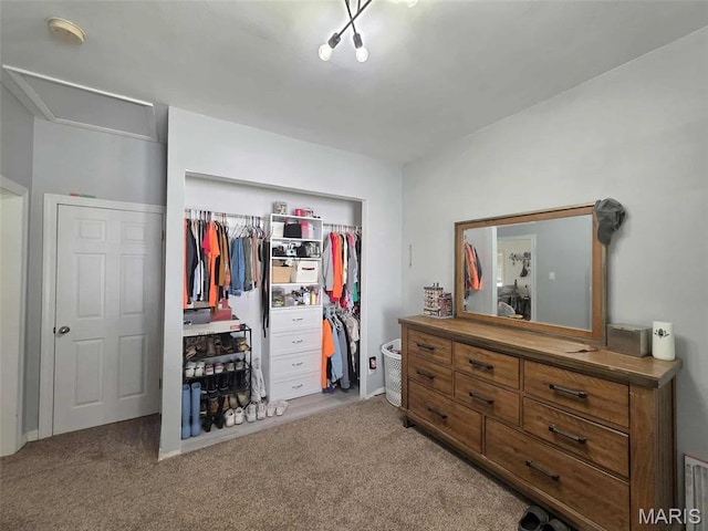 315 W State St, Union, MO 63084 - bedroom featuring light colored carpet, a closet, and attic access
