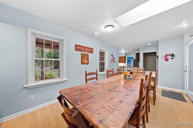 100 Calverton Rd, Saint Louis, MO 63135 - dining area with light wood-type flooring and recessed lighting