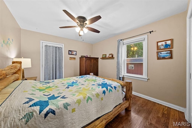 100 Calverton Rd, Saint Louis, MO 63135 - bedroom with wood finished floors and a ceiling fan