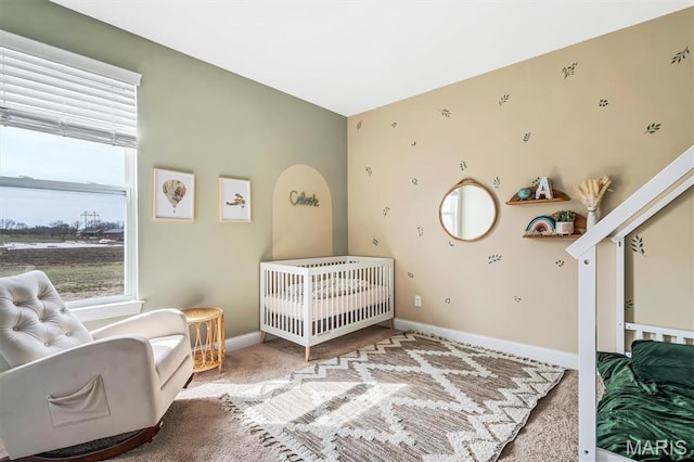 213 Bluegrass Pasture Ct, Wentzville, MO 63385 - carpeted bedroom with baseboards and a nursery area